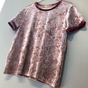 SALE 🍂 Blush Velour T-Shirt